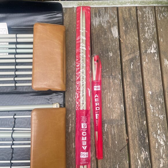 Vintage Aero Knitting Needles Lot With Case - Picture 3 of 8